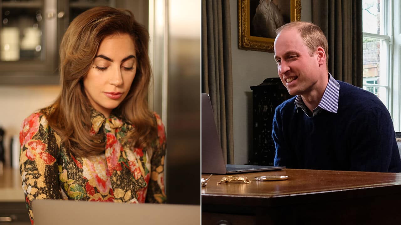 Lady Gaga e Príncipe William falam sobre rede de apoio via FaceTime