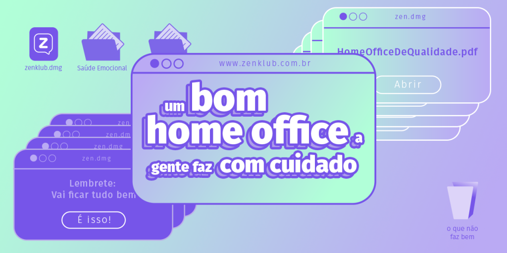 Saúde emocional no home office Como se cuidar Zenklub