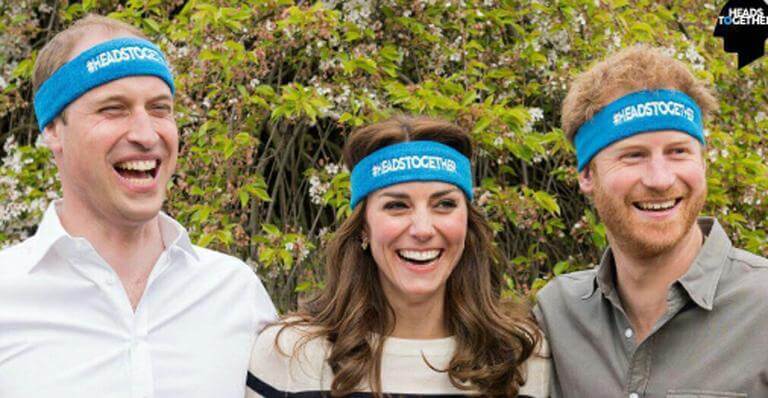 Conversar faz bem, dizem Príncipe William, Kate Middleton e príncipe Harry